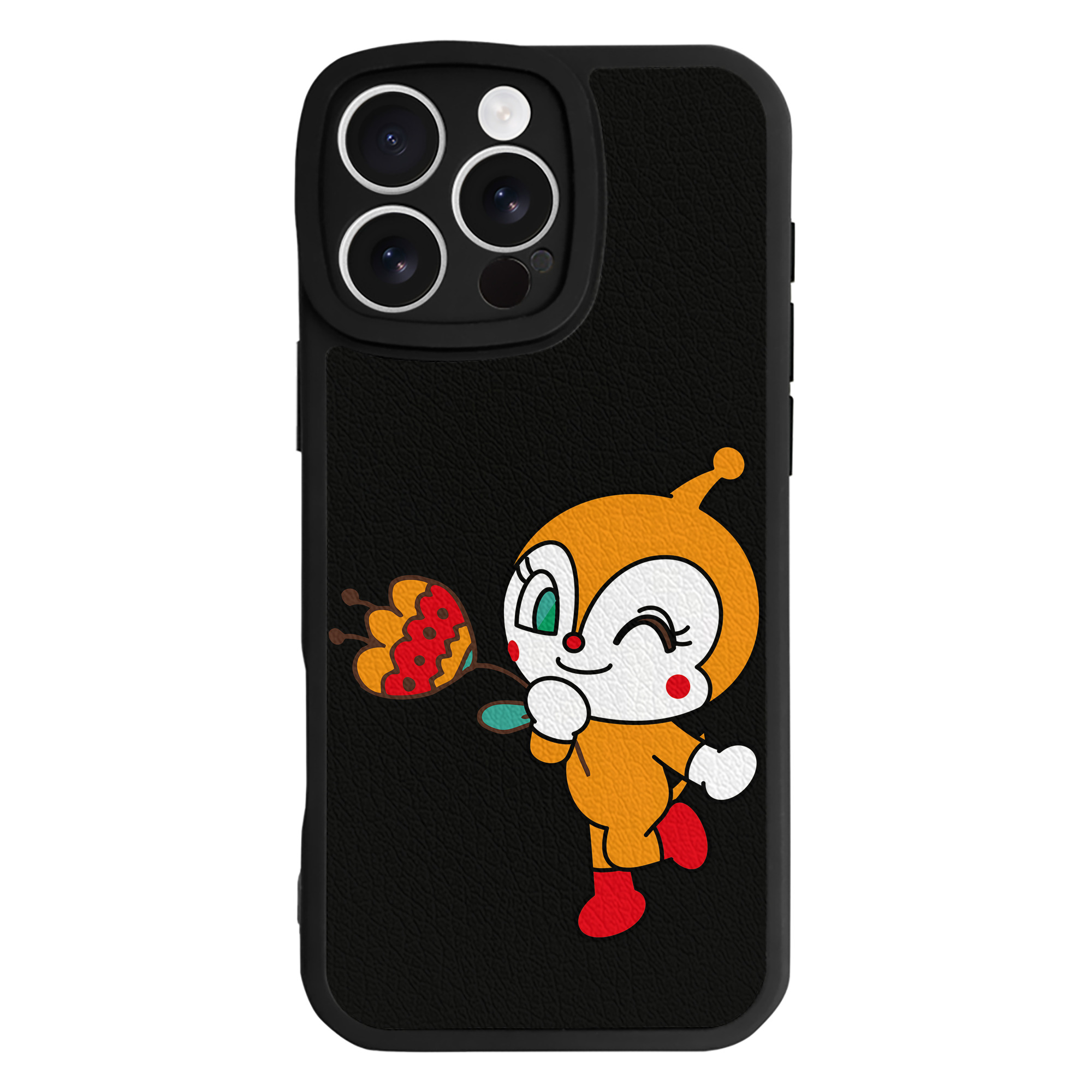 （画像用） アンパンマン Anpanman 【iPhone 16シリーズ対応】シリコンスマホケース（レザー調） 材質：シリコン